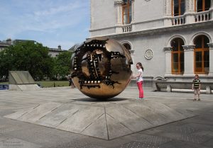 Pomodoro sculpture, Dublin, Ireland